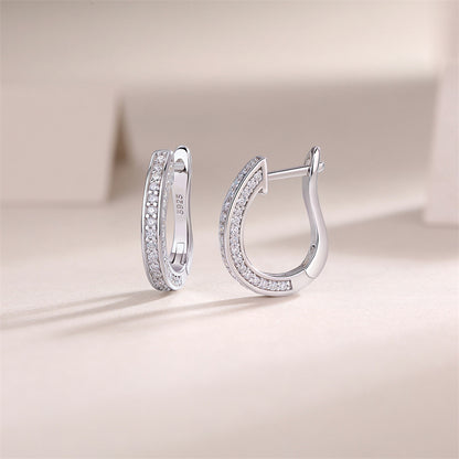 Sophisticated Round Cut Moissanite Earrings for Women