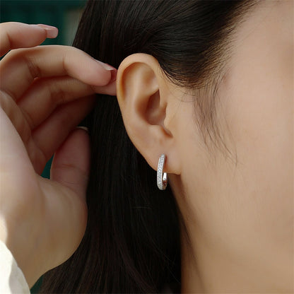Sophisticated Round Cut Moissanite Earrings for Women