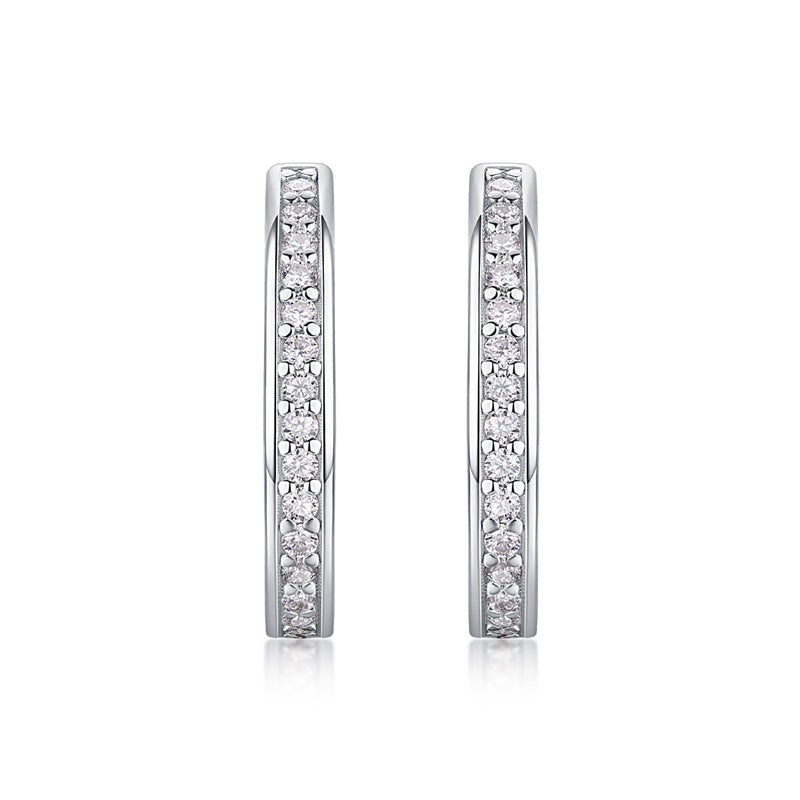 Sophisticated Round Cut Moissanite Earrings for Women