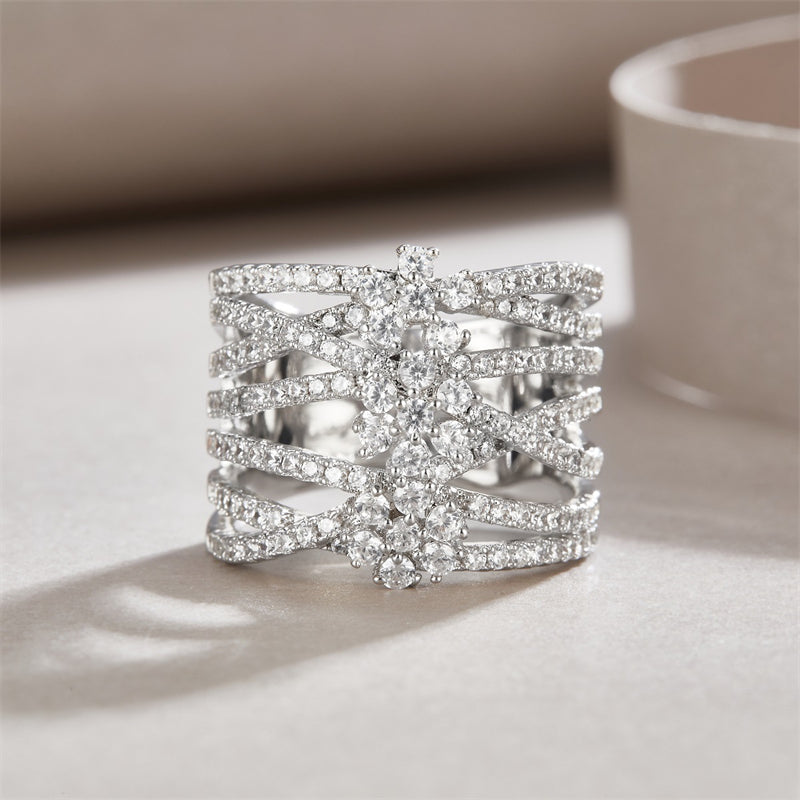 Sophisticated Round Ring in Sterling Silver