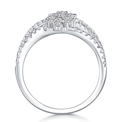 Sophisticated Round Ring in Sterling Silver