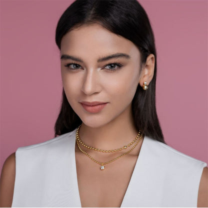 Sophisticated Unisex Geometric Necklace for Unique Style