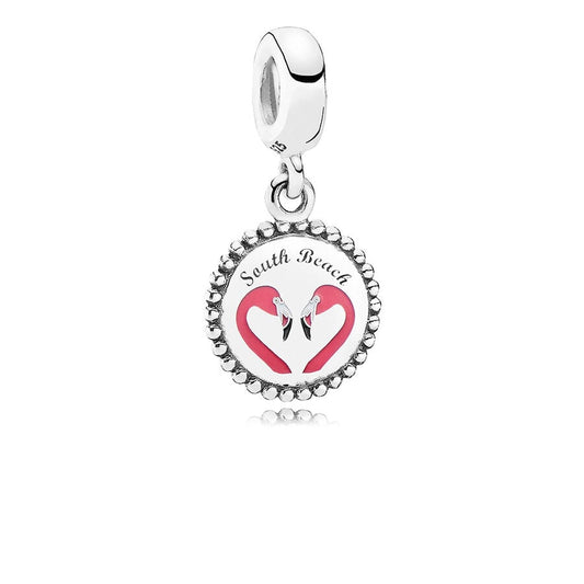 South Beach Flamingo Dangle Charm