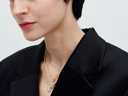 Sparkling Heart Collier Necklace