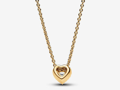 Sparkling Heart Collier Necklace