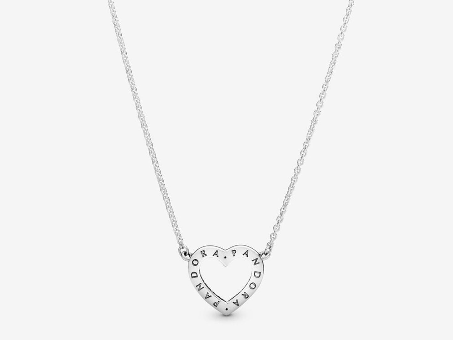 Sparkling Open Heart Necklace