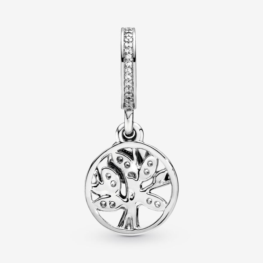 Sparkling Family Tree Dangle Charm