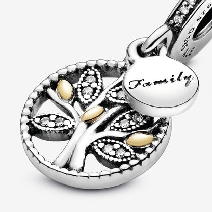 Sparkling Family Tree Dangle Charm