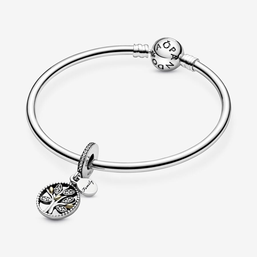 Sparkling Family Tree Dangle Charm