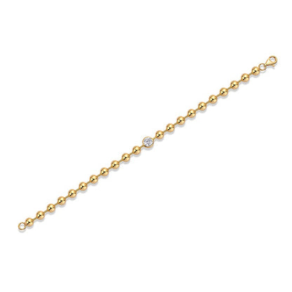 Sparkling Geometric Bracelet with Moissanite