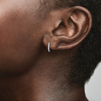 Sparkling Huggie Hoop Earrings