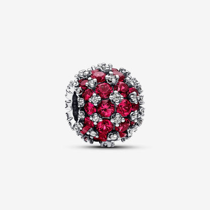 Sparkling Pavé Round Pink Charm