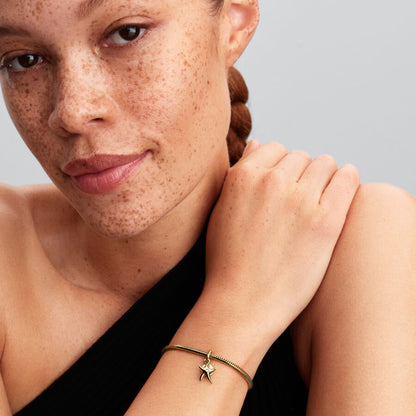 14k Gold Starfish Double Dangle Charm