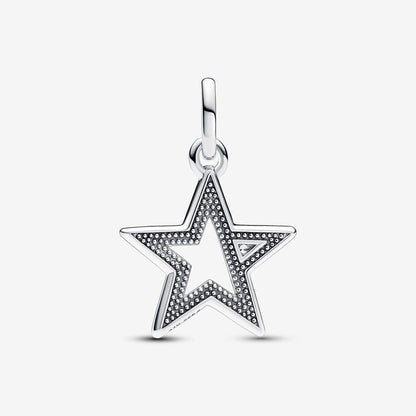 Sparkling Star Medallion Charm