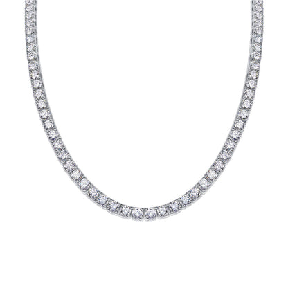 Stunning Tennis Chain Necklace Featuring Moissanite Stones