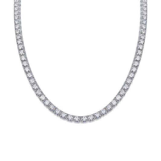 Stunning Tennis Chain Necklace Featuring Moissanite Stones