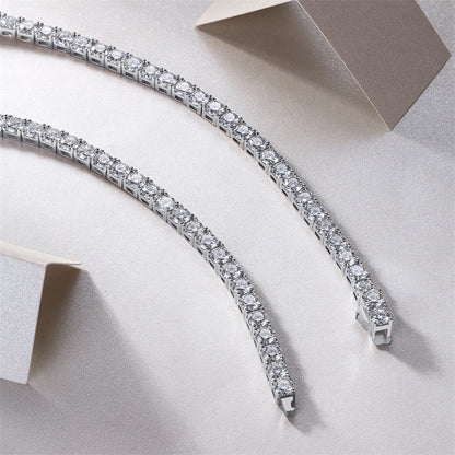 Stunning Tennis Chain Necklace Featuring Moissanite Stones