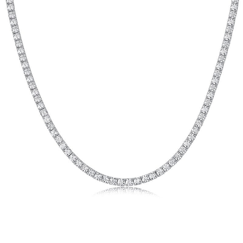 Stunning Tennis Chain Necklace Featuring Moissanite Stones