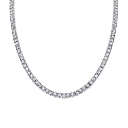 Stunning Tennis Chain Necklace Featuring Moissanite Stones