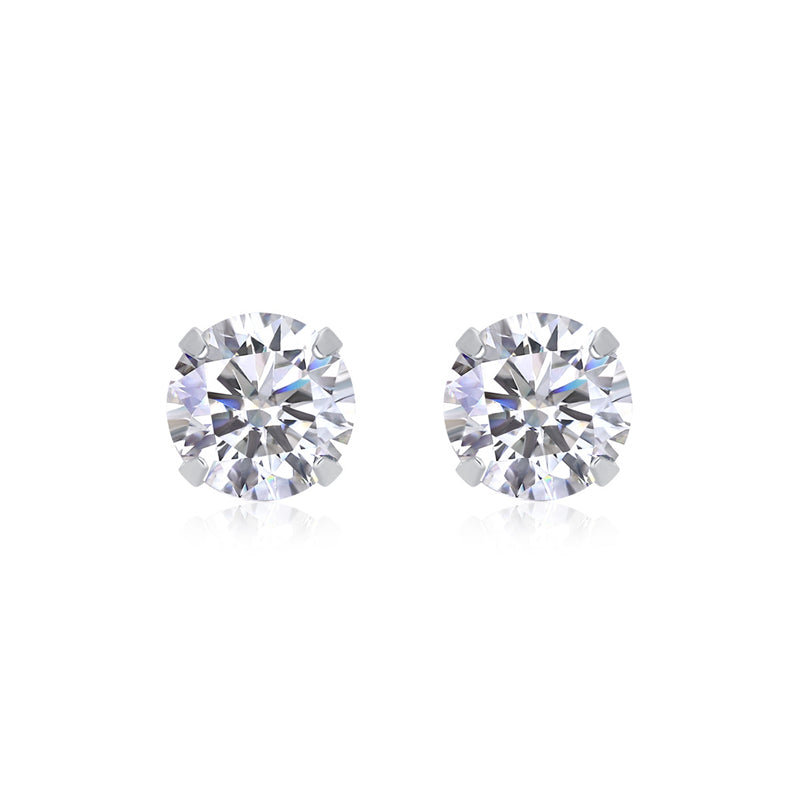 Stylish 925 Silver Moissanite Earrings with Geometric Accents