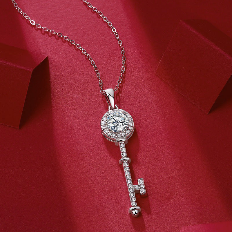 Stylish Geometric Key Necklace for Women