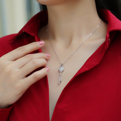 Stylish Geometric Key Necklace for Women
