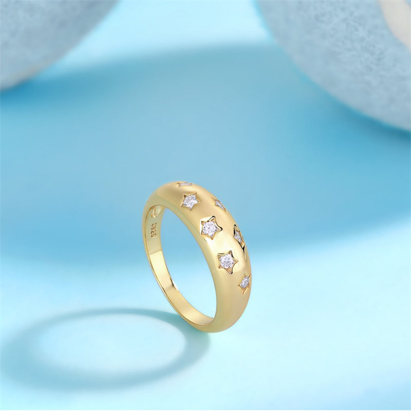Stylish Round Shape Diamond Ring