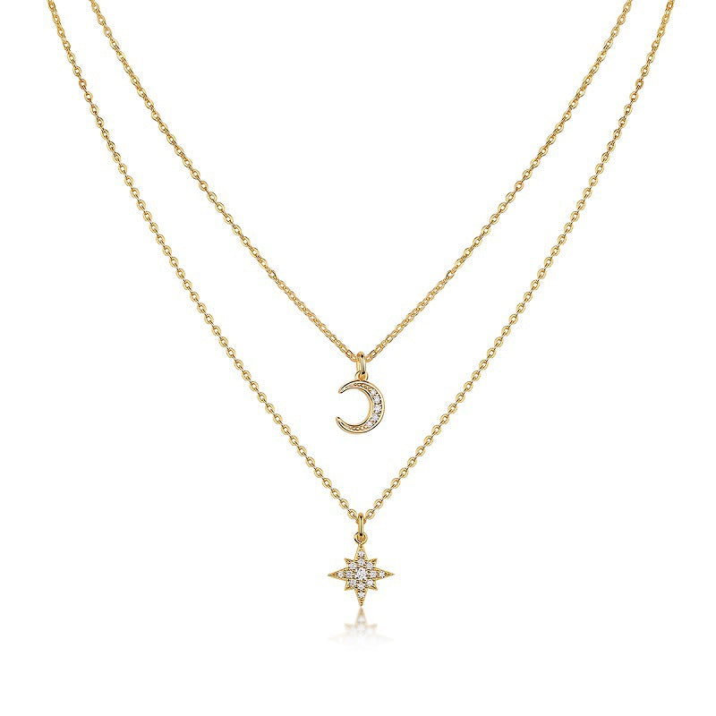 Stylish Unisex Moissanite Necklace with O-Link Chain Design
