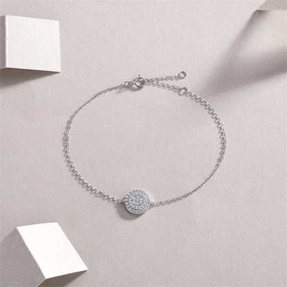 Stylish Women's Moissanite Bracelet with Geometric Design