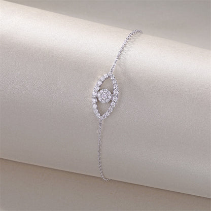 Stylish Women's Moissanite Bracelet with Geometric Design
