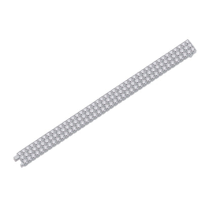 Stylish Women's Moissanite Bracelet with Geometric Design