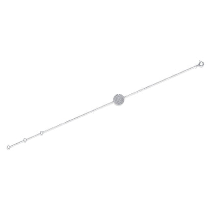 Stylish Women's Moissanite Bracelet with Geometric Design
