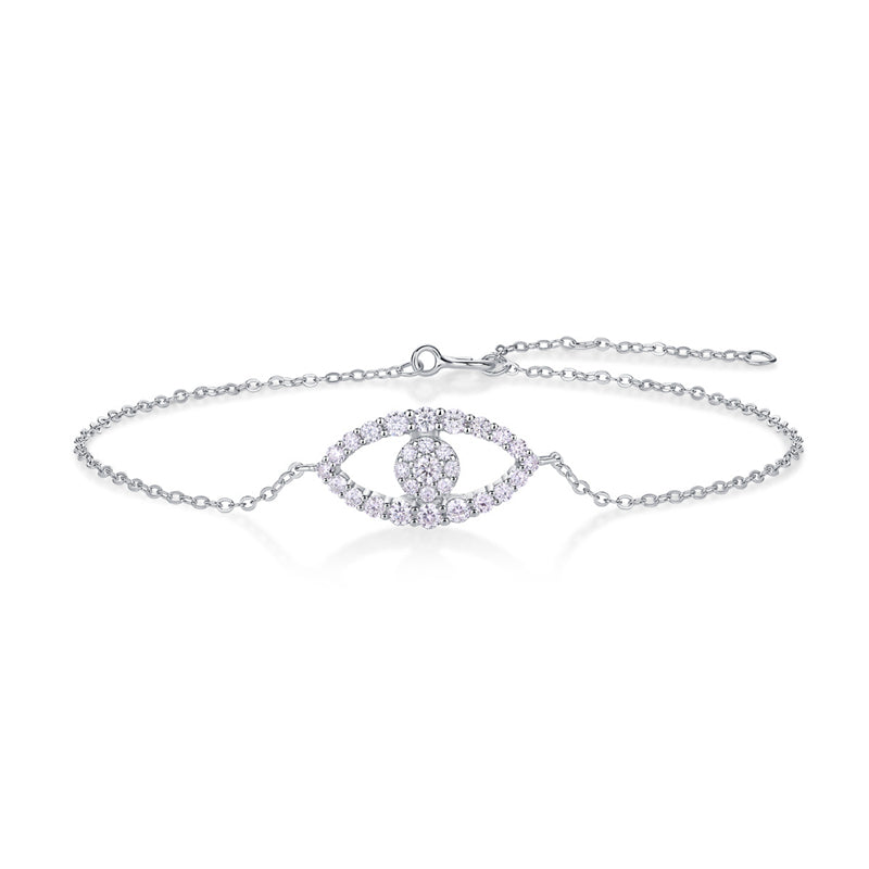 Stylish Women's Moissanite Bracelet with Geometric Design