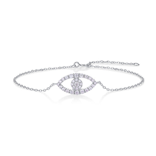 Stylish Women's Moissanite Bracelet with Geometric Design