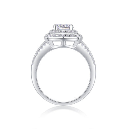 Timeless Geometric Moissanite Band for Women