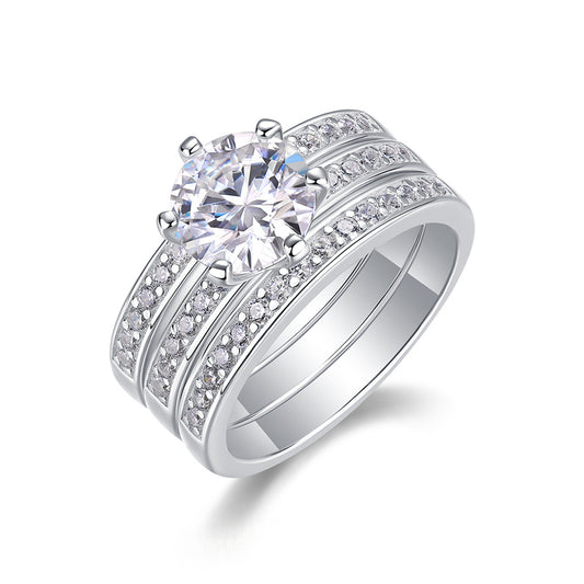 Timeless Geometric Moissanite Band for Women and Men