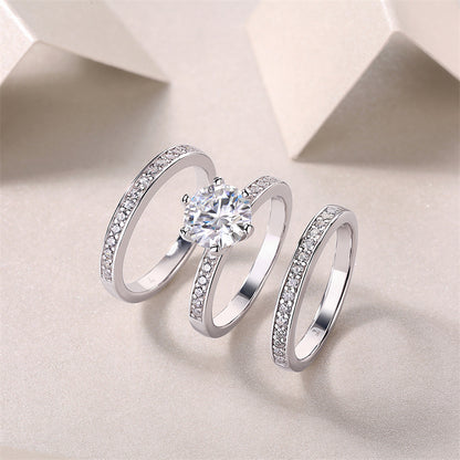 Timeless Geometric Moissanite Band for Women and Men