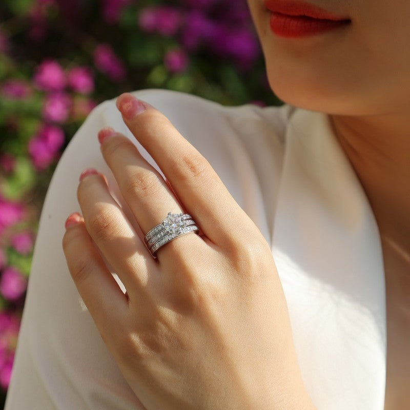 Timeless Geometric Moissanite Band for Women and Men