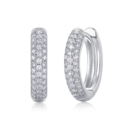 Timeless Geometric Moissanite Earrings for Women
