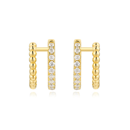 Timeless Geometric Moissanite Earrings for Women