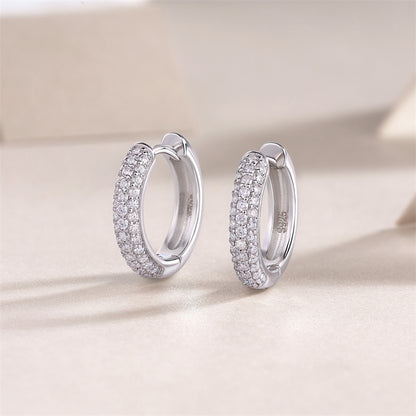 Timeless Geometric Moissanite Earrings for Women