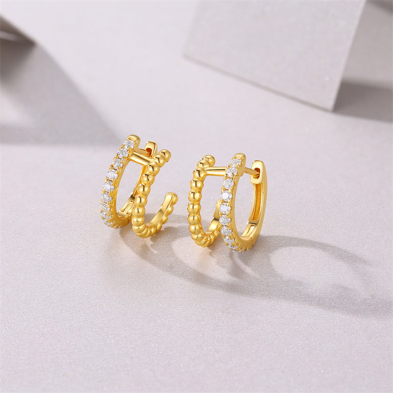 Timeless Geometric Moissanite Earrings for Women