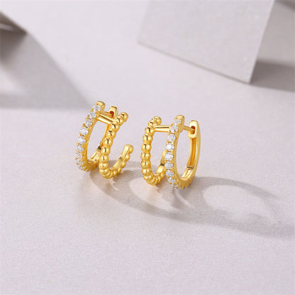 Timeless Geometric Moissanite Earrings for Women