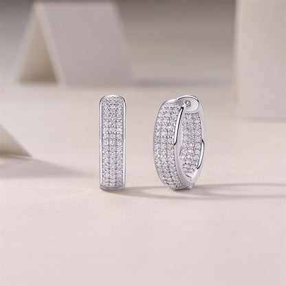 Trendy Round Moissanite Earrings for Women