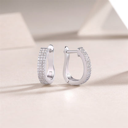 Trendy Round Moissanite Earrings for Women