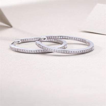 Trendy Round Moissanite Earrings for Women