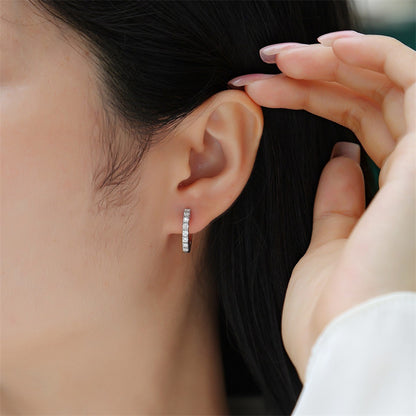 Trendy Round Moissanite Earrings for Women