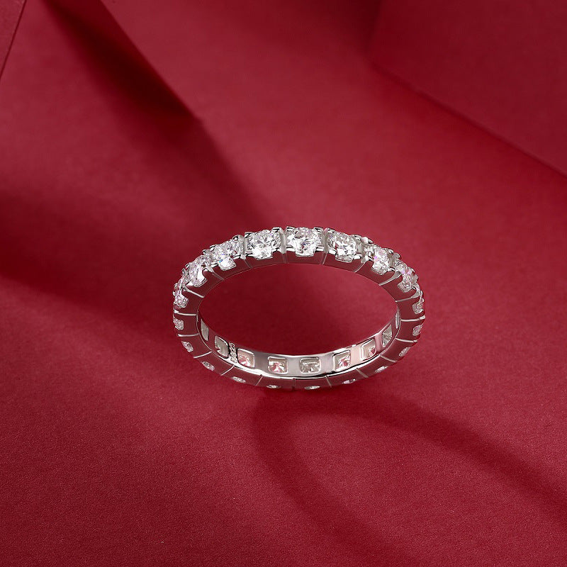 Trendy Round Silver Ring for Women