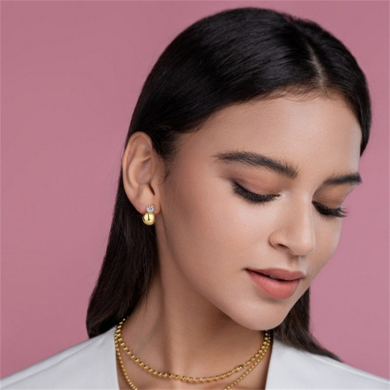 Trendy Sterling Silver Moissanite Earrings for Women