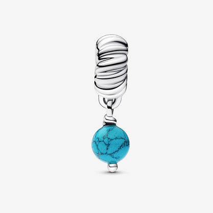 Sterling Silver Turquoise Charm